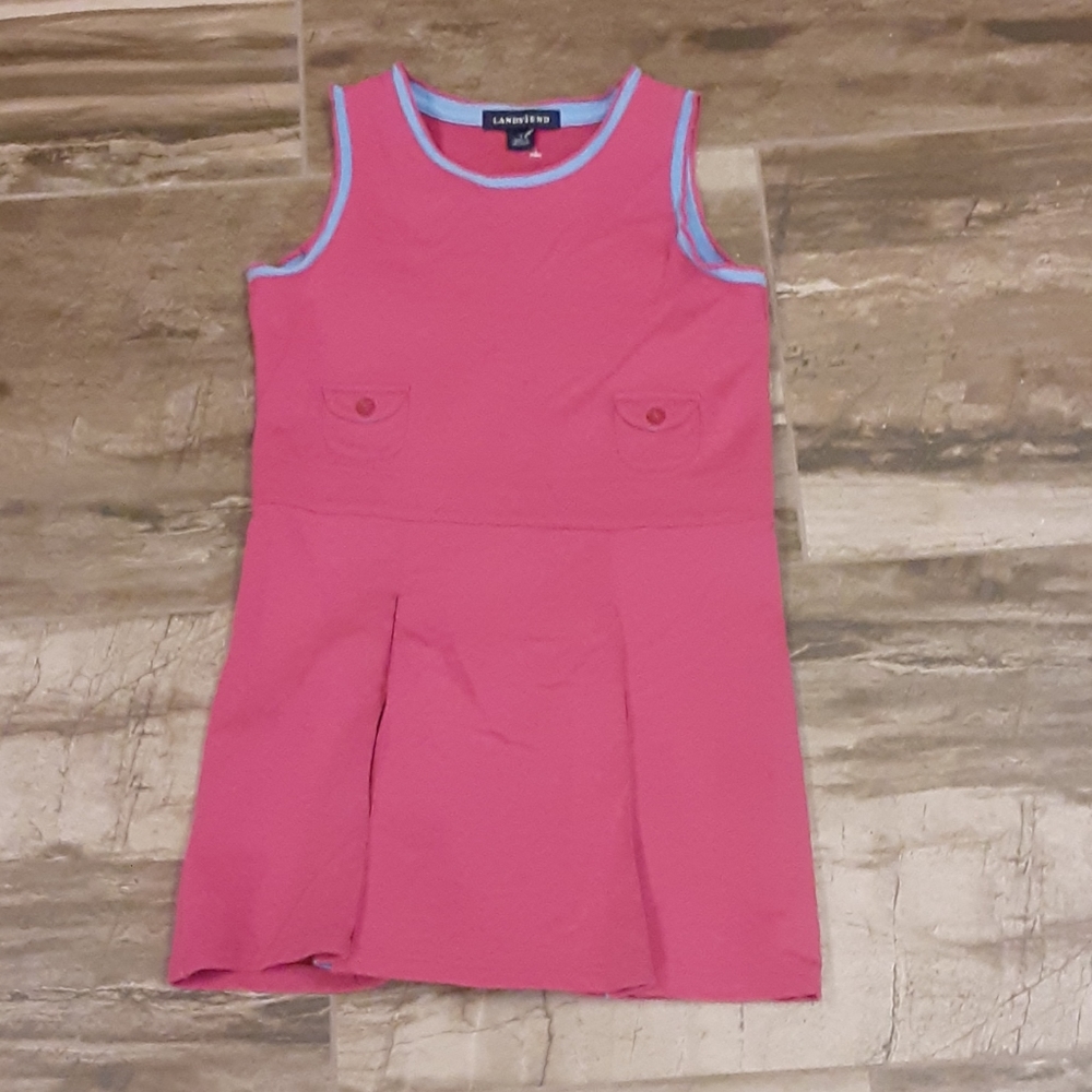 Lands End size 5 pink and blue jumper